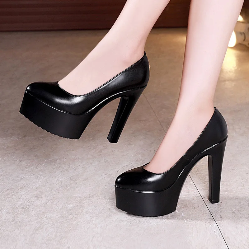Court Heel Pointed - Büyük Beden 32 43 Platform Catwalk