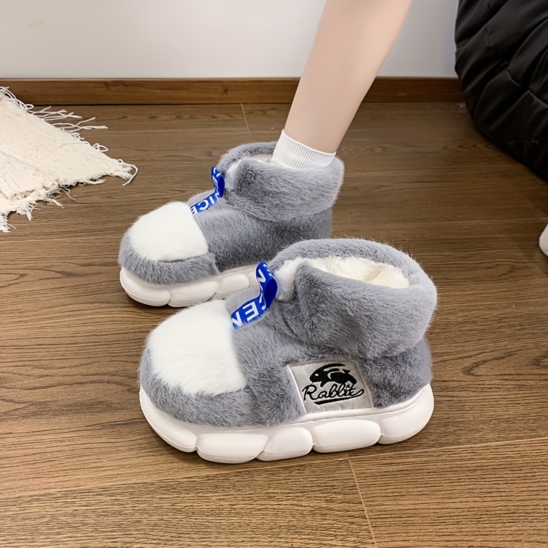 ZUOFU Unisex Moda Renk Bloklu  - Fluffy Fur Slipper incelemesi ve fiyatı