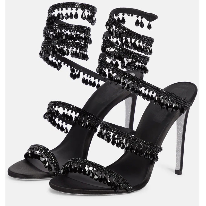 Seksi Yeşil Kristal Saçaklı St - Ankle Strap Heels incelemesi ve fiyatı