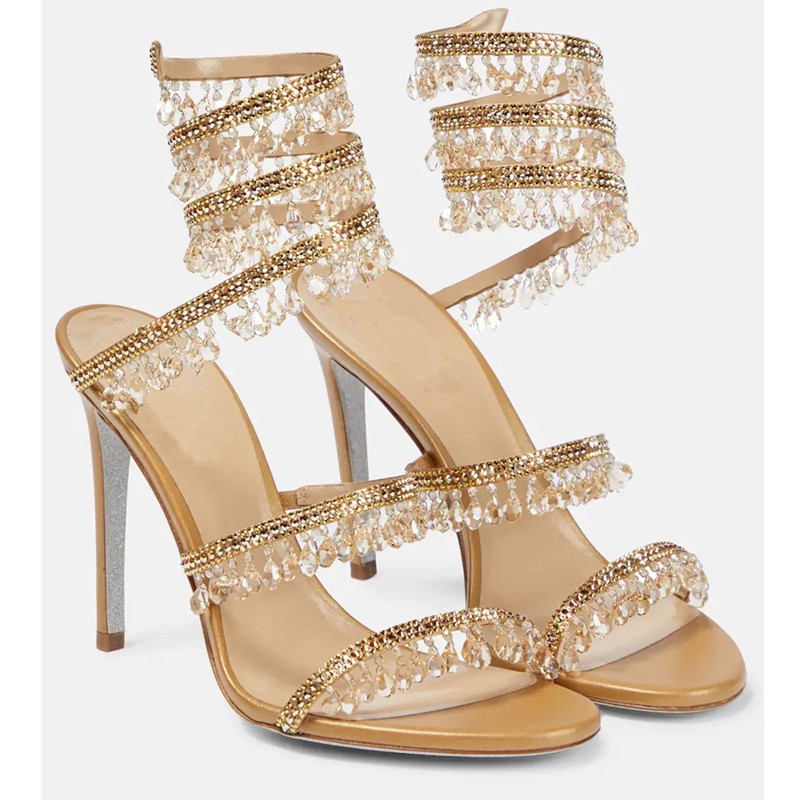 Seksi Yeşil Kristal Saçaklı St - Ankle Strap Heels incelemesi ve fiyatı