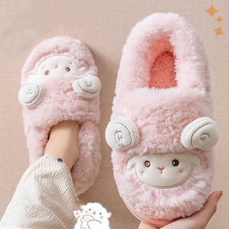 Sevimli Karikatür Kuzu Pamuk T - Fluffy Fur Slipper incelemesi ve fiyatı