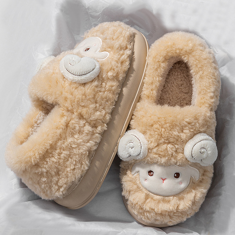 Sevimli Karikatür Kuzu Pamuk T - Fluffy Fur Slipper incelemesi ve fiyatı