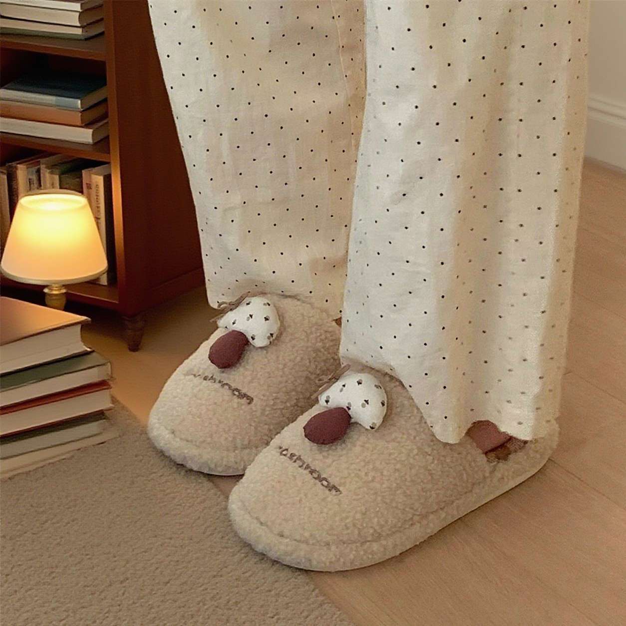 Kadın Mantar Terlikleri Beyaz  - Fluffy Fur Slipper incelemesi ve fiyatı