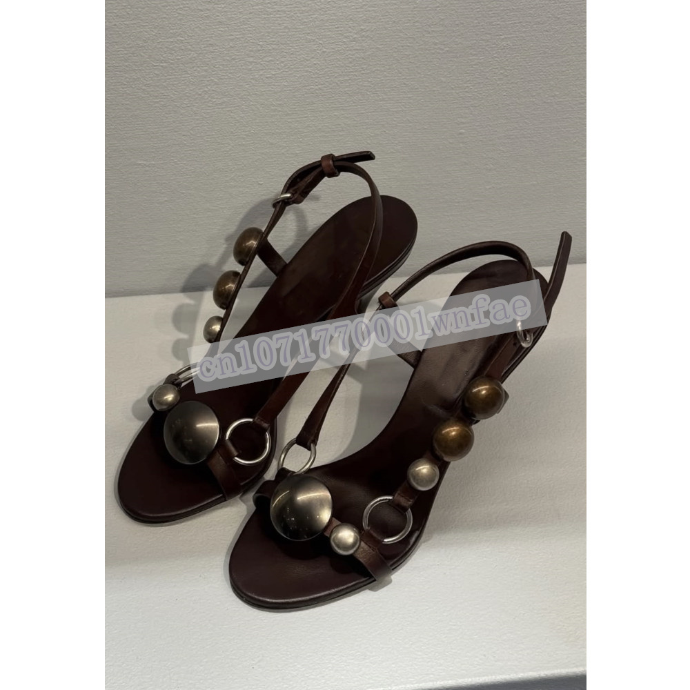 Kadın Kahverengi Deri Arkası A - Ankle Strap Heels incelemesi ve fiyatı
