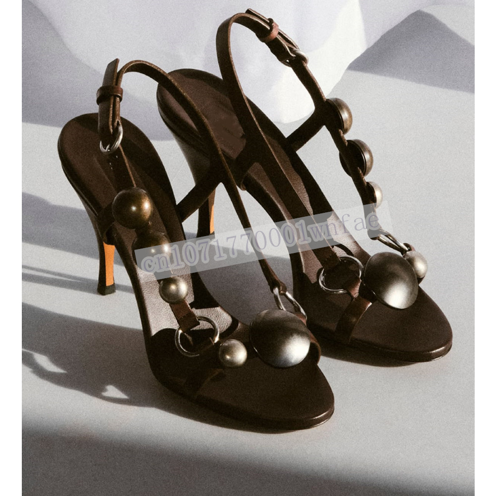 Kadın Kahverengi Deri Arkası A - Ankle Strap Heels incelemesi ve fiyatı