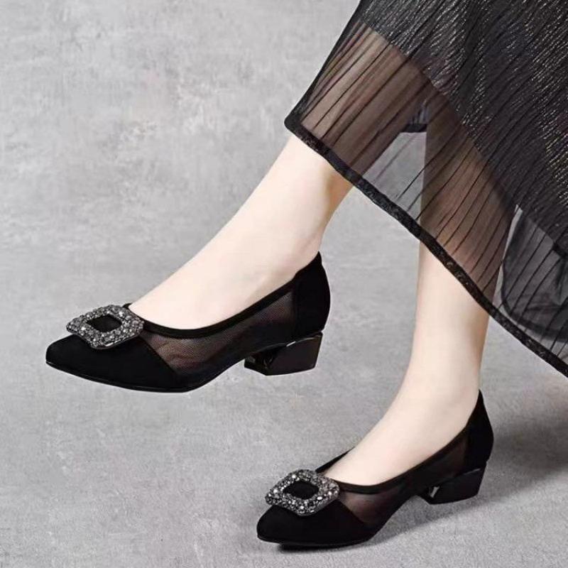 Zarif Sivri Burunlu Fileli Blo - Women Shoes Size incelemesi ve fiyatı